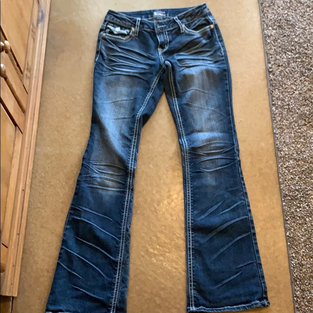 Soundgirl flap back pocket jeans